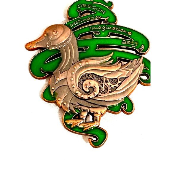 Destination Imagination Oregon 2019 Large Metal/Enameled Tac Pin/Brooch - Picture 2 of 6